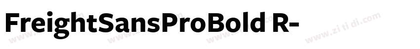 FreightSansProBold R字体转换